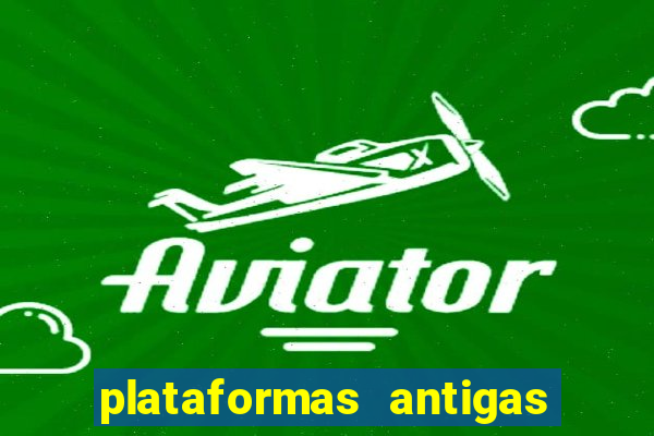 plataformas antigas de jogos